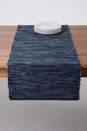 Luidspreker tekst Het pad In the Mood collection tafelloper (45x165 cm) Blauw
