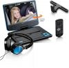 Draagbare DVD-speler met koptelefoon en autobeugel - Blauw/Zwart Lenco DVP-920 