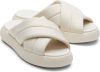 TOMS - maat 39-40- Dames Alpargata Mallow Crossover Slippers Beige