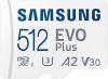 geheugenkaart Micro SD 512 GB Samsung  (met SD-adapter) - 