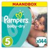 Pampers Baby-Dry - Maat 5 (Junior) 11-23 kg - Maandbox 144 Stuks - Luiers