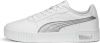 PUMA Carina 2.0 Space Met Dames Sneakers - White/MatteSilver/Silver - Maat 36