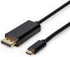 USB-C Adapter - USB 3.2 Gen 1 - USB-C Male - DisplayPort Male - 4K@60Hz - 2.00 m - Rond - Verguld - PVC - Zwart - Doos