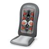 Beurer MG 206 Shiatsu Massagekussen - Massagestoel - Extra dun - Verwarming - 4 Massagekoppen - 3 Zones - Licht - Timer - Wasbare bekleding - Handschakelaar - Lederlook velours/mesh - 3 Jaar garantie