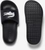 Lacoste Serve Slide 1.0 Heren Slippers - Zwart/Wit - Maat 42