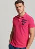 Superdry Vintage Superstate Polo Heren Poloshirt - Roze - Maat L