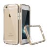 iPhone 6 / 6S (4,7) TPU Transparant back case cover Hoesje Met Bumper Champagne Goud