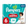 Pampers Baby Dry Nappy Pants - Maat 6 (15+kg) 58 stuks
