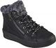Skechers Bobs Blizzard - Swifty Warm Dames Sneakers - Zwart - Maat 39
