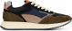 PS Poelman NASH Heren Sneakers - Donker Groen Multi - Maat 43