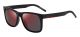 Hugo Boss Zonnebril Hg 1068/s Heren 57 Mm Zwart/rood