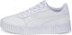 PUMA Carina 2,0 Jr Meisjes Sneakers - Wit/Zilver - Maat 37