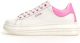 Guess Vibo Lage Dames Sneakers - White Pink - Maat 40