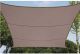 Schaduwdoek vierkant 5 x 5 m Taupe zonnezeil
