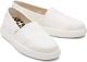 TOMS Alpargata Mallow Dames Espadrilles - White - Maat 37