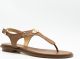 Michael Kors MK Plate Thong Dames Sandalen - Luggage - Maat 37