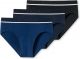 Schiesser Heren Rio Slip Organic - 3 pack - Zwart - Donkerblauw - Blauw - Maat M