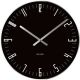 Karlsson Slim Index - Wandklok - 20 x 5 cm - Glas - Zwart SHOWMODEL