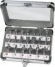 FERM Bovenfrezenset (20st.) - in aluminium koffer - PRA1008
