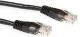 ACT CAT6 U/UTP netwerkkabel 1 meter - Zwart
