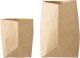 Bloomingville - Papieren Zakken voor decoratie - L15xH20xB15/L20xH30xB20 cm - Set van 2 - bruin 