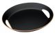 Point-Virgule Dienblad - Ovaal - Zwart - 46 x 41 x 4cm KOOPJESHOEK