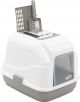 Imac kattenbak easy cat taupe/wit 50x40x40 cm 