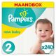Pampers New Baby - Maat 2 (Mini) 3-6 kg - Maandbox 216 Stuks - Luiers