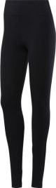 Reebok Linear Logo Tight Cotton Dames Sportlegging - Black/ White - Maat XL 