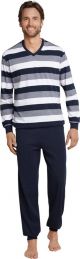 Schiesser Heren Pyjama - Donkerblauw - Maat L