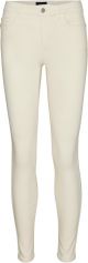 VERO MODA VMALIA MR SKINNY SHAPE JEANS ECRU Dames Jeans - Maat L X L32