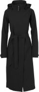 AGU Trench Coat Long Regenjas Urban Dames - Zwart - S