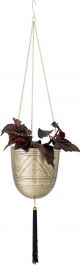 Bloomingville bloempot Ilia! Hanging Messing Metaal ø15 17cm.H