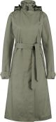 AGU Trench Coat Long Regenjas Urban Outdoor Dames - Groen - M