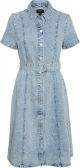 VERO MODA VMSAYLA SS BLK BELT DENIM DRESS Dames Jurk - Maat L