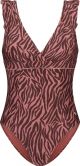 Beachlife Zebra Dames Badpak - Maat 42 (Cupmaat D)