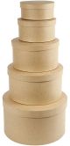 CC Ronde hoedendozen h: 8-19 cm d: 16.5-35,5 cm 5 maten