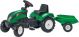 Groene traptractor incl. aanhanger Falk 'Ranch Trac' 