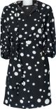 Claes Iversen Bolkadot Dames Jurk - Wit/Zwart - Maat EU44