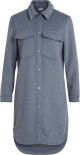 Dames Jas - Maat 40 wol blauw VILA VIDOMI LONG SHACKET
