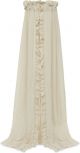 Jollein Baby Sluier Vintage Ruffle 155cm - Nougat