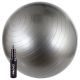 Avento Gymnastiekbal met Pomp - √ò 65 cm - Zilvergrijs-Zwart-Wit - 65