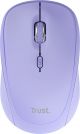 Trust Yvi+ Multi - Draadloze Muis - Bluetooth & USB ontvanger- Compact - Stil – Paars