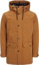 Heren Jas - Maat L bruin JACK&JONES JJWINNER PARKA NO FUR Heren Jas - Maat L