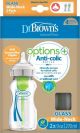 Dr. Brown’s Options+ Anti-colic Bottle 2-pack Brede halsfles 270 ml gla