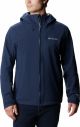 Columbia Omni-Tech Jas Heren met Capuchon - Jassen Heren Waterdicht & Winddicht - Outdoorjas Winter - Blauw - Maat S