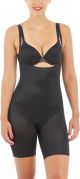 Spanx Thinstincts 2.0 Open Bust Mid Thigh Body - Zwart - Maat M