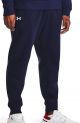 Under Armour UA Rival Fleece Joggers Heren Sportbroek - Navy - Wit Maat s
