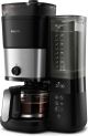 SHOWMODEL  Philips Filter-koffiezetapparaat HD7888/01 - All-in-1 Brew - Met Filter en Molen - Voor Bonen - Instelbare Grofheid - Met LED Scherm - Zwart
