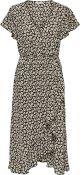 JDY JDYPIPER MILO S/S MIDI FLOUNCE DRESS WVN Dames Jurk - Maat 40